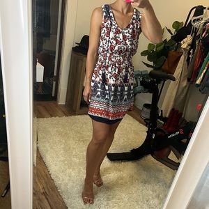 BLUSH floral mini dress